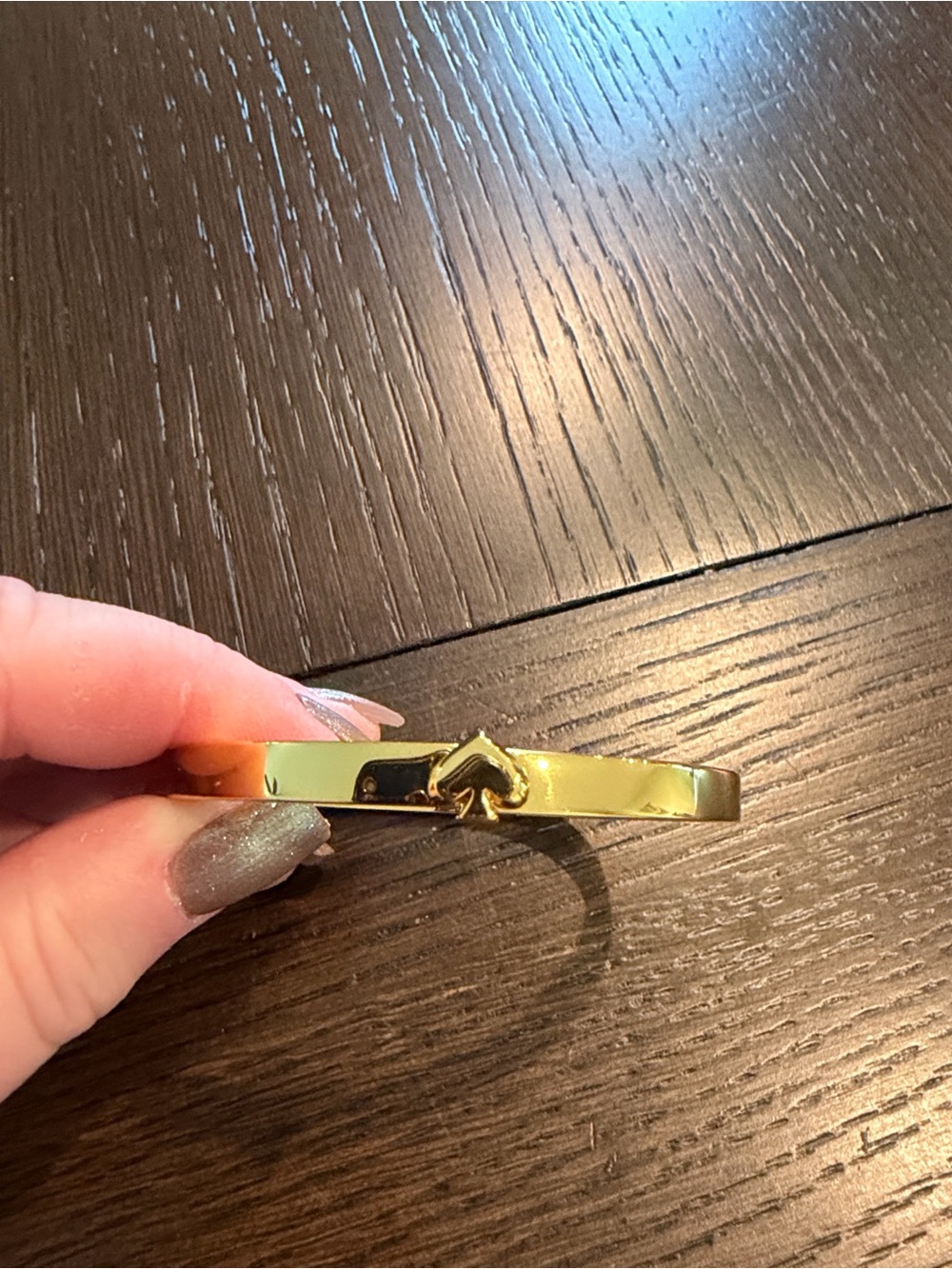 kate spade new york Gold-Tone Heart Clasp Bracelet